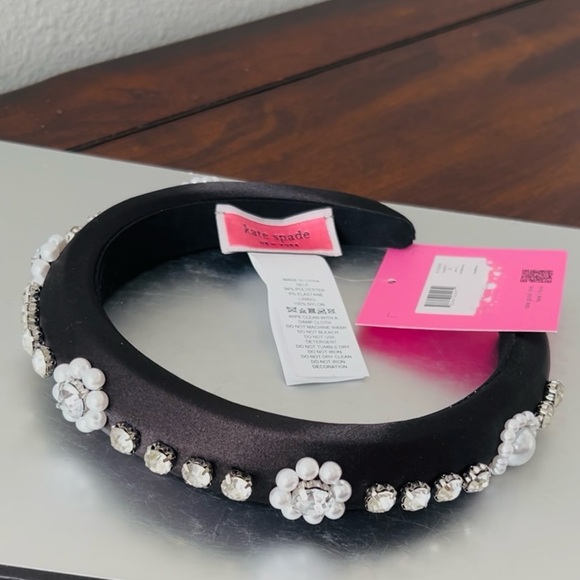 Kate Spade New York Crystal and Imitation Sear Embellished Headband NWT main image 5
